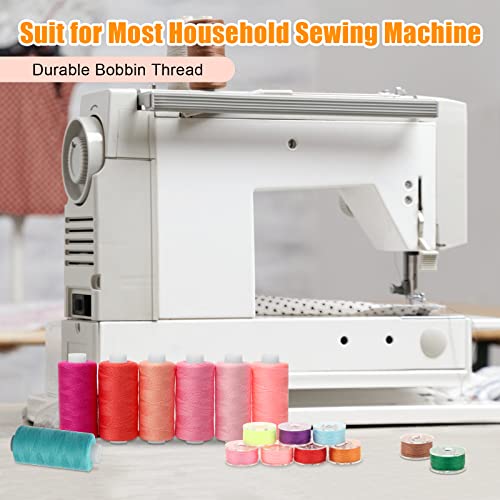 Wiwaplex 72Pcs Bobbins Sewing Thread Kits, 437 Yards Per Thread Spools, Prewound Bobbin With Case 36 Colors Sewing Supplies For Hand & Machine Sewing, Emergency And Travel, Diy And Home #TOP3