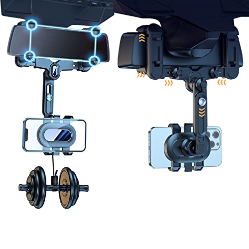RIKSOIN 車載ホルダー バックミラー スマホホルダー...
