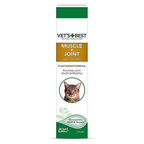 Vet's Best Feline Muscle & Joint Supplement Gel formule met glucosamine ter ondersteuning van de gezondheid van kattengewrichten en kraakbeen