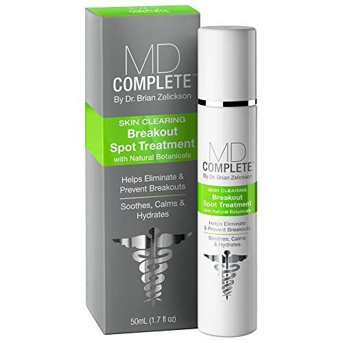 MD Complete Acne Breakout Spot Treatment Skin Clearing 1.7 fl oz (50mL) by Dr. Brian Zelickson