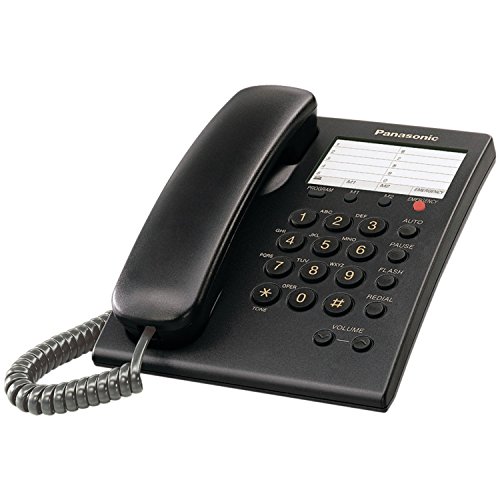 Panasonic KX-TS550B Integrated Corded Phone, Black