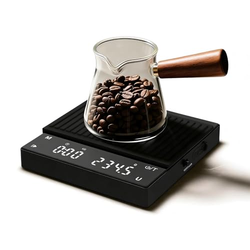 Báscula Portátil para Café, [0.1g/2kg-Carga USB] Diyife Mini Básc...