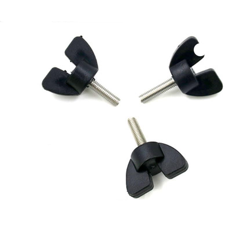 M5 Butterfly Thumb Screw Shaped Hand T Head Knob Screws Tighten bakelite Lock Bolts 12-51mm Length - (Size: M5 x51mm(2pcs))