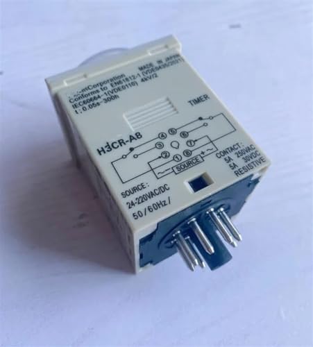 Relais temporisé H3CR-A8 de 1,2s à 300h pour programmation de précision - 2