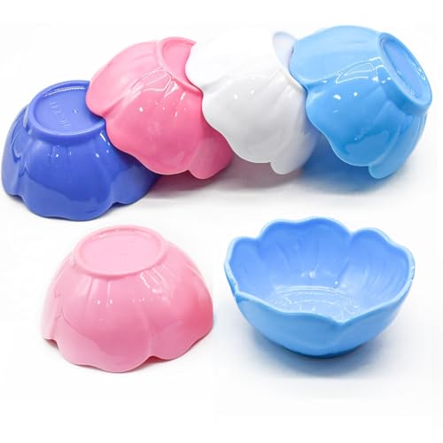 Tazón plástico profesional floral para mascarillas faciales miniatura 1