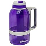 COOL GEAR 64 oz System Sports Water Bottle with Freezer Stick and Handle | Durable, Shatter Resistant Tritan Material Colored Water Bottle