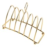 DOITOOL Estante De Exhibición De Rebanadas De Pan De Acero Inoxidable Dorado Para Enfriar Tostadas Estilo Inglés Para Rebanadas Para Cocinas Restaurantes y Hogares