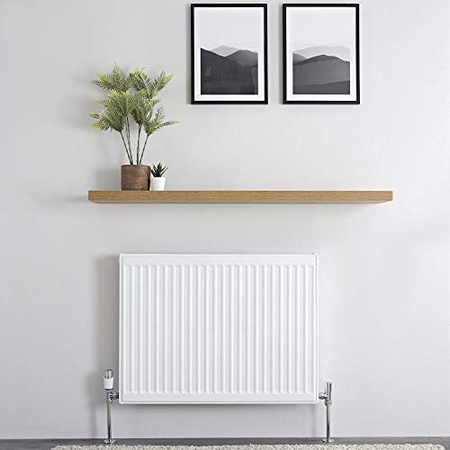 Milano Compact White Type 21 Horizontal Double Panel Plus Convector Radiator - 600mm x 800mm