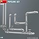 MiniArt 35652 1:35 Pipeline Set - originalgetreue Nachbildung, Modellbau, Plastik Bausatz, Basteln, Hobby, Kleben, Modellbausatz, Zusammenbauen, unlackiert, Geformte Farbe