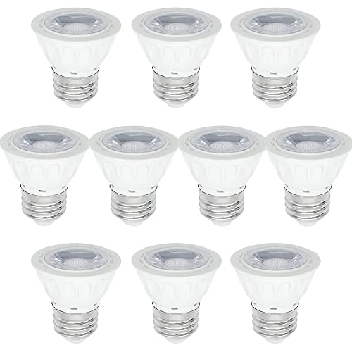 10個セット LEDハロゲン電球 E26 40W相当 調光器対応 LED電球 LEDミニレフ電球 ledスポットライト 口金 e26 消費電力5W (10個電球色, 白色・調光器対応)