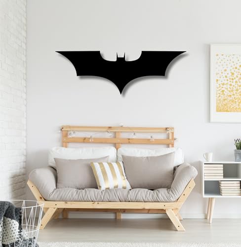 Image of TWIGGY Superhero 6mm MDF Wood Wall Decor Art for Home, Office, or Gaming Room, Gift, Anime (pack of 1 | The Dark Knight)