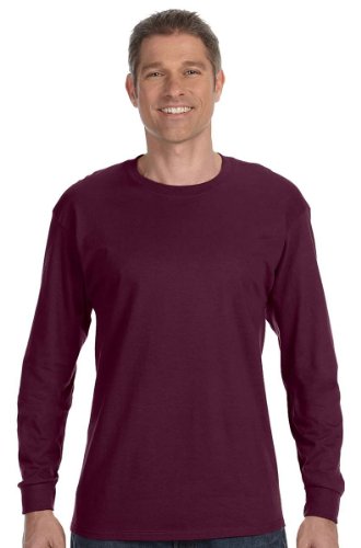 Image of Hanes Mens 6.1 oz. Tagless ComfortSoft Long-Sleeve T-Shirt (5586)
