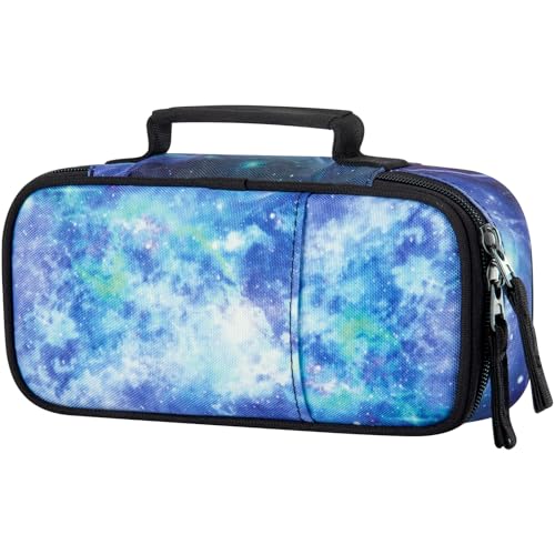 Image of Choco Mocha Sky Pencil Case for Boys, Soft Pencil Case Kids Pencils Pouch for Kindergarten Boys, Blue