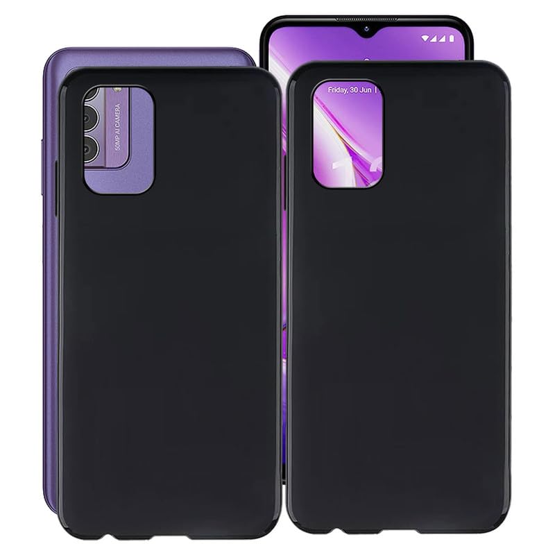 Coque Nokia G42 KJYF noire pour éviter les rayures et bris d'écran accidentels