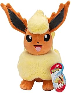 Pokemon Cuddly Toy Flareon Flamara 20 cm - Pokemon Plush Toy - New 2023 - Pokemon Plush - Officially Licensed Pokemon Toy