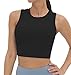 V VOCNI Nursing Tank Tops for Breastfeeding Maternity Tank Tops Sports BrasPregnancy Workout Crop Tops Black Small