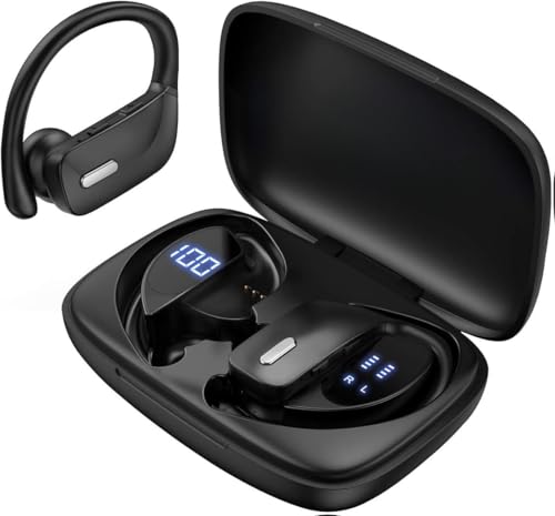 T16 Wireless Earbuds, Bluetooth Bluetooth Headphones 48hrs Long Battery Life with LED Power Display...