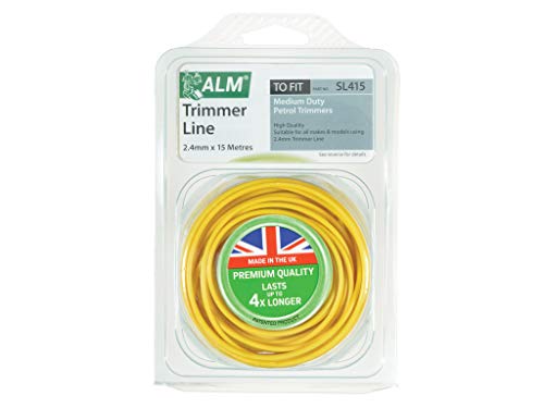 Alm New Medium Duty Petrol Trimmer Line 2.4mm 15m SL415