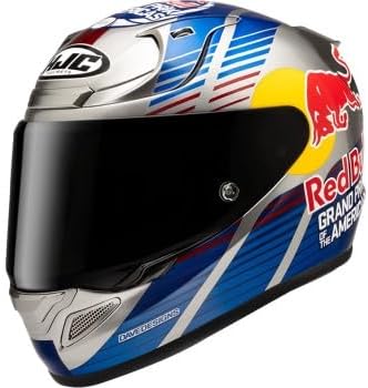 HJC RPHA 12N Red Bull Austin Gp 2 Motorcycle Helmet, Dot Approved MC21, X-Large