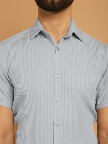 Image of Indian Needle Men's Striped Regular Fit Shirt