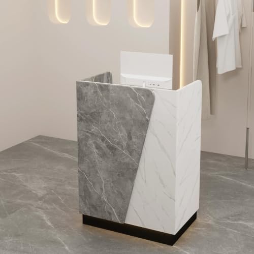 LED��t�J�E���^�[ ��t�f�X�N ���t�������o�� �L�[�{�[�h�g���[ | LED�Ɩ��Ŗ��邭��i�Ȉ�ۂɁB���e���A�W����A�A�p�����X�A�I�t(Gray A+White,100cm)