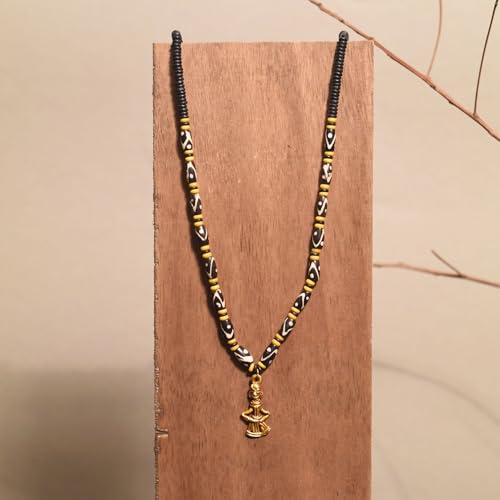 Image of AAKRITI ART CREATIONS Boho & Tribal Handcrafted Ethnic Necklace Collection | Multicolour Pendants, Mandala, Lotus & Dreamcatcher Designs | Artisan Lariat, Collar & Statement Jewelry for Women