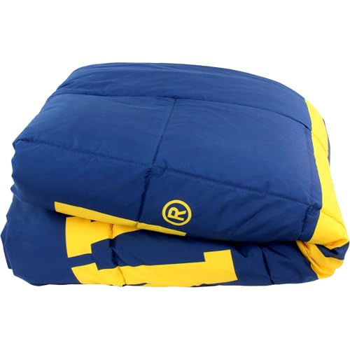 Image of College Covers Everything Comfy Michigan Wolverines Reversible Big Logo Soft and Colorful Comforter, Full