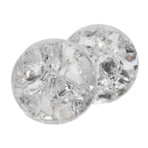 CLISPEED Sfera di Cristallo in Vetro Trasparente 3 Cm, Decorazione per Fontana e Casa, Palla Decorativa per Fotografia e Esposizioni Artistiche, Set da 2 Pezzi