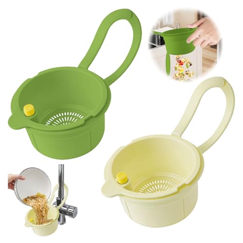 Jerhyun 2 Pièce Passoire Evier, Tamis Amovible pour...