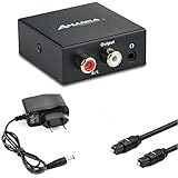 Mejor manera para convertir coaxial óptica digital (Toslink a analógica RCA L/R y audio jack de 3.5 mm