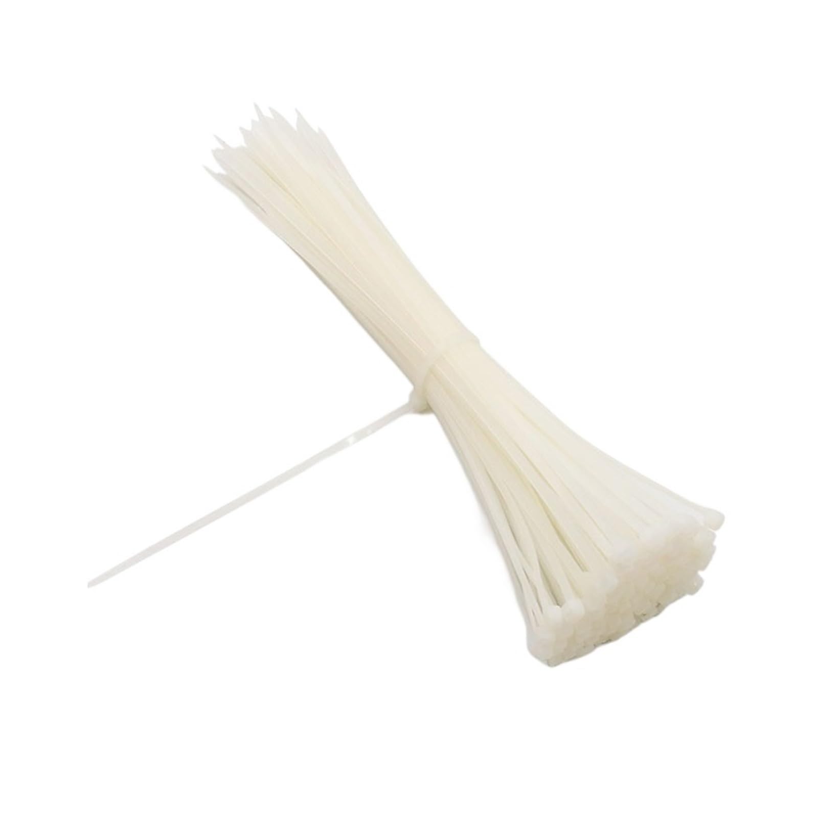 Sepkus 100PCS 3 X 60/80/100/120/150/200 mm Blanco Negro Leche Cable Bridas con Cremallera Bridas de Nailon autoblocantes (Color: Blanco, Tamaño: 3 x 200 mm) (Blanco 3 x 150 mm)