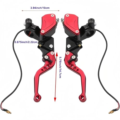 Cilindro bomba freno hidráulico ajustable universal rojo 8