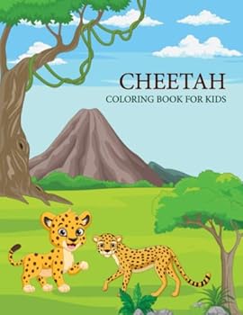 Cheetah Activity Book For Kids: Cheetah Adult Coloring Book