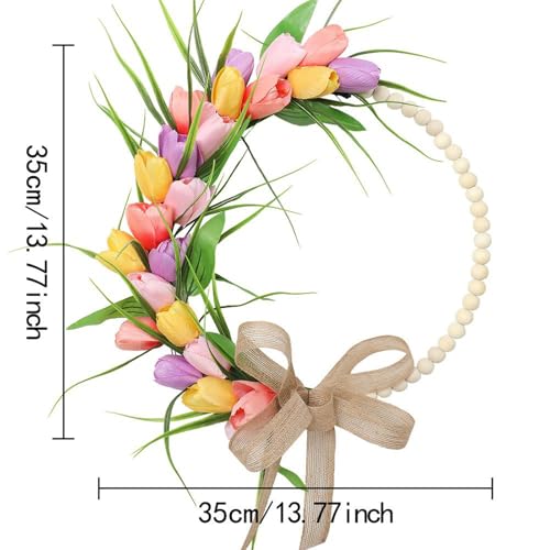 Couronne de porte d'entrée 35 cm pour une maison accueillante - 6