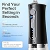 Bitvae Water Dental Flosser for Teeth, Cordless Water Teeth Cleaner Picks, 3 Modes 5 Intensities, IPX7 Waterproof, Rechargeable Water Dental Picks for Cleaning - Black #3