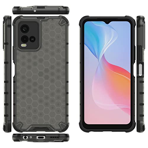 Image of Glasgow Back Case Cover Compatible with Vivo Y21e / Y21 / Y33s / Y21t / Y33t (Stylish Design) - Black