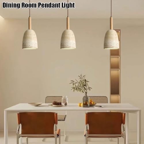 Lampe suspendue E27 style japonais, le plafonnier bois marbré idéal - 2