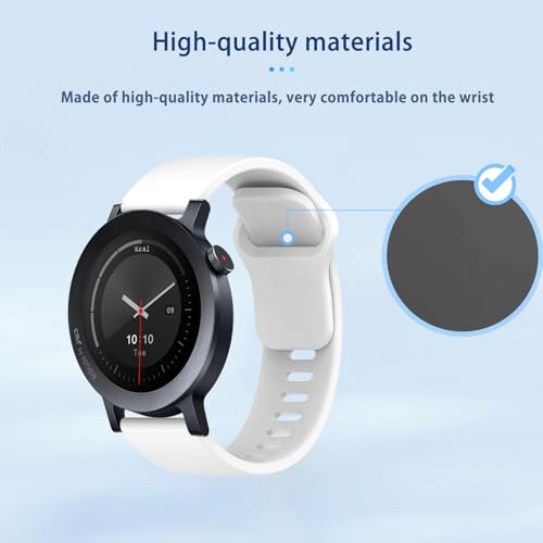 Correa para reloj CMF Watch 3 Pro de silicona blanca miniatura 3
