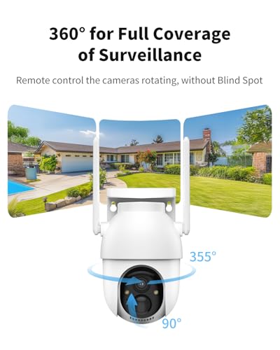 Outdoor Security Camera System Wireless 4-Pack