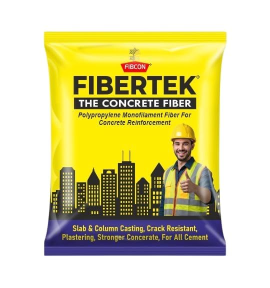 Image of Polypropylene Monofilament Concrete Fiber Mix fiber 100gms Pack of 10 - Crack-Resistant Reinforcement Additive for Stronger Concrete & Plaster