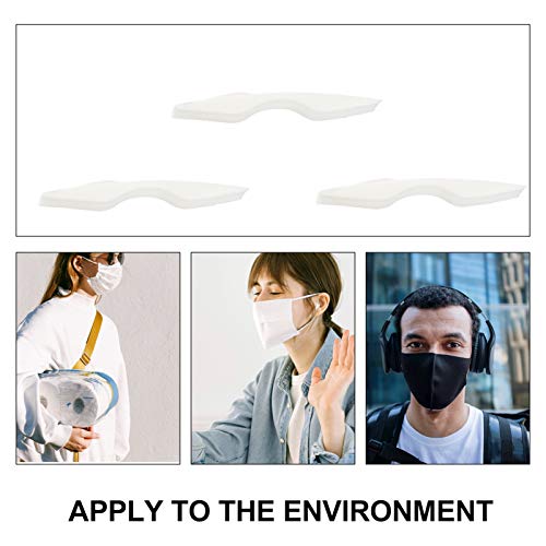 EXCEART 50Pcs Almofada de Tiras da Ponte Do Nariz Almofada de Silicone da Almofada da Ponte Do Nariz