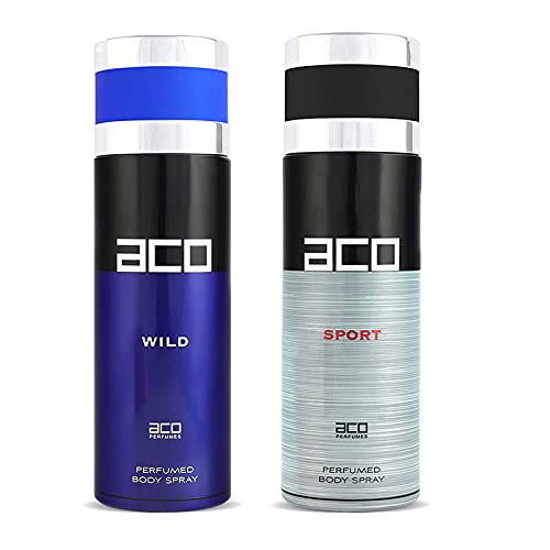 ACO perfumes Sport & Wild Deodorant For Men 200 ML Pack of 2