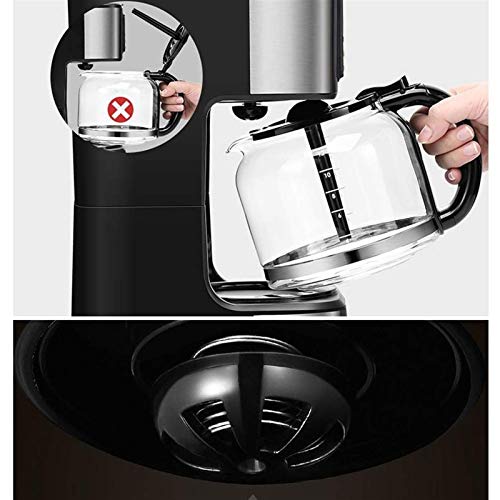 KJFSTJHMM Filterkaffeemaschine, Kaffeemaschine, programmierbarer 24-Stunden-Timer mit LCD-Display, einstellbare… – Bild 6