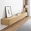 Meuble TV Mural Flottant 160 Cm - Bois Massif, Portes Rabattables, Rangement, Blanc Ou Noir - 12