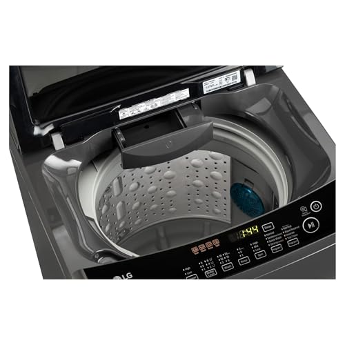 Image of LG 8 Kg Top Load Washing Machine, Smart Inverter Motor, Middle Black, T80SPMB1Z (2025 Model)