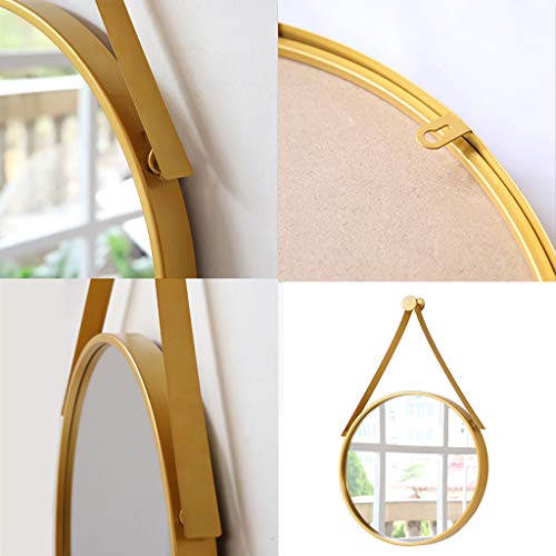 Espejo de baño redondo de 40cm de hierro para colgar en pared 8