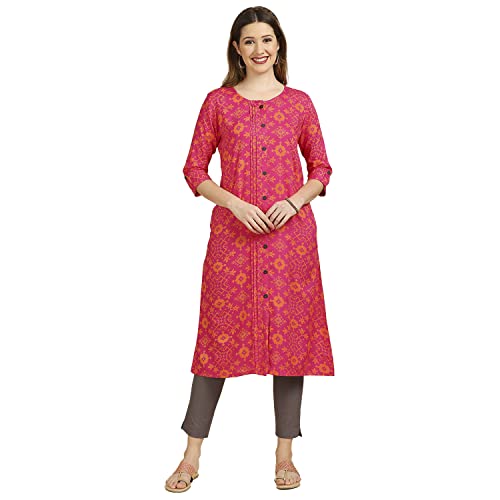 Image of anubhutee Women Rayon A-Line Kurta