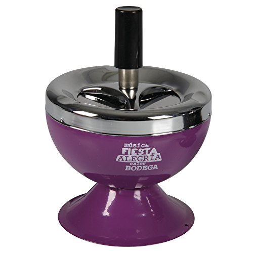 Cendrier tournant à bouton poussoir Violet