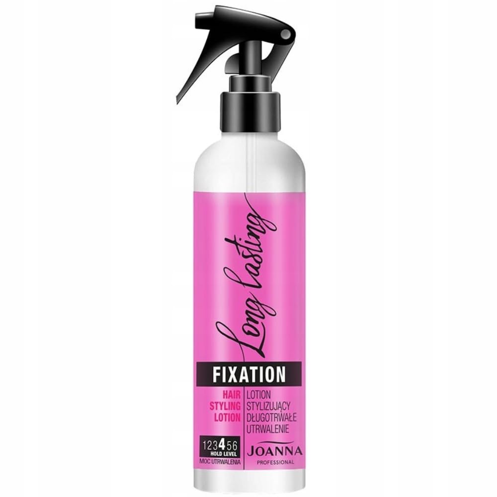 JOANNA Professional Long Lasting Lotion Styling Spray Provides Long Lasting Fixation Very Strong for All Hair Types Prevents Frizz Strong Hair Fixation 300 ml