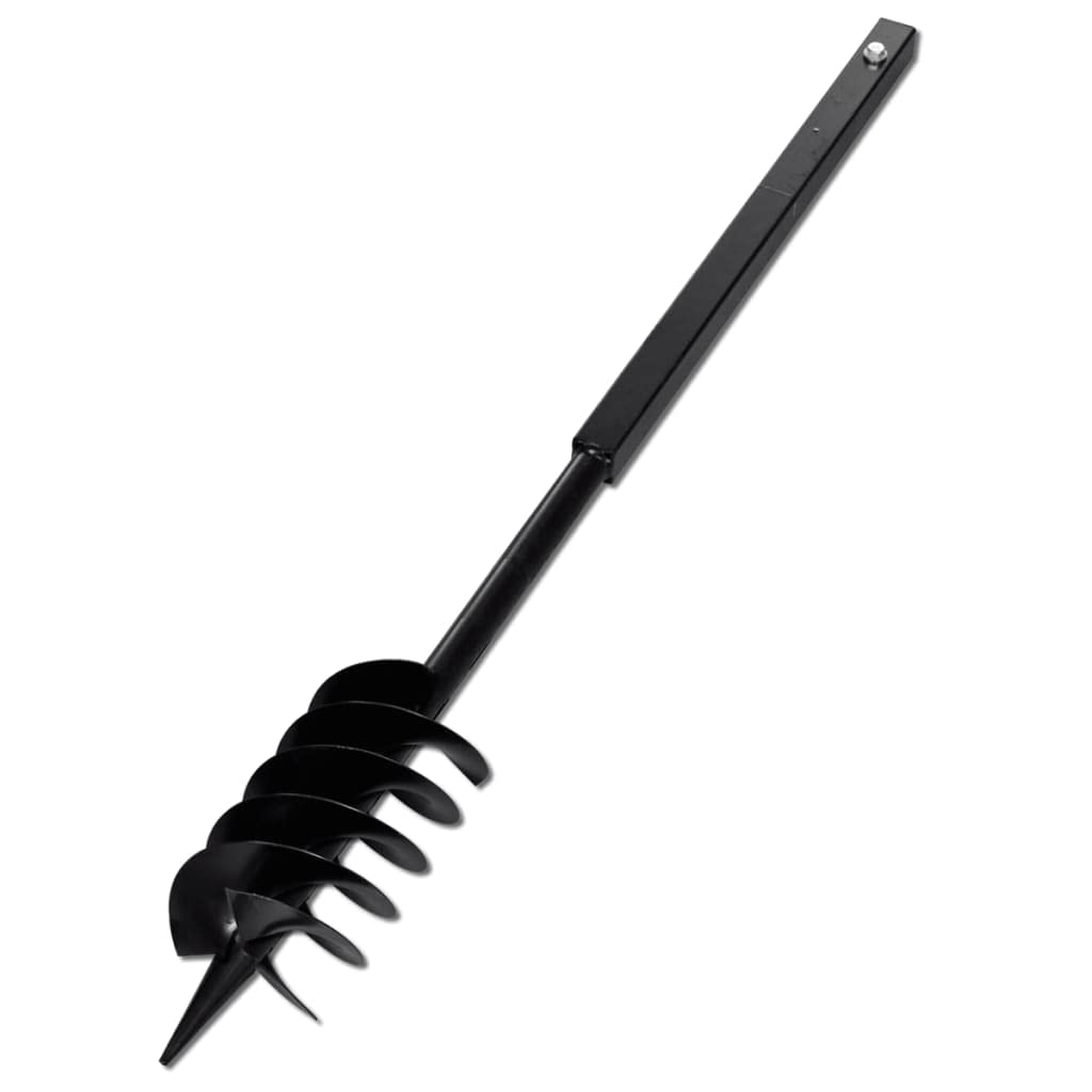 Broca con mango, 150 mm, para taladro, jardín, suelo, suelo, suelo, taladro, taladro, taladro en espiral, taladro manual, broca para madera, broca de metal, tres espirales, hierro negro